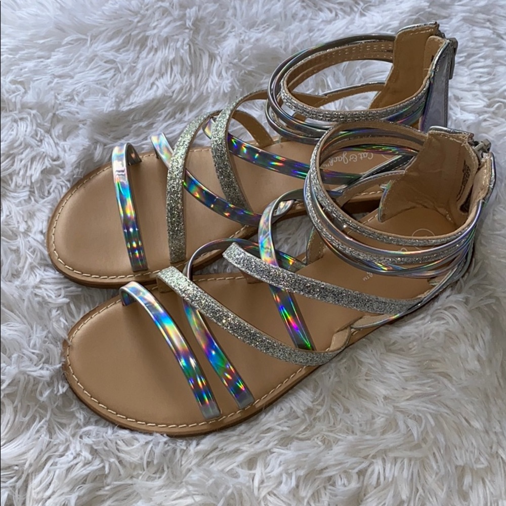 Girls Gelsey Gladiator Sandals - Cat & Jack size 5